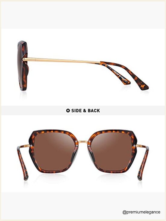 Polarized Half Frame Sunglasses with UV400 Protection main image 6